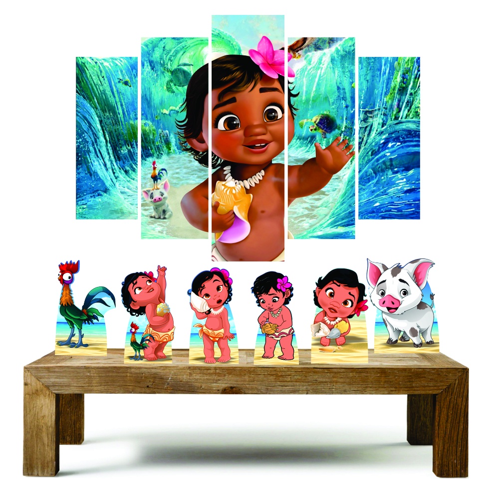 Moana Baby Kit 10 Display Em Mdf 30 Cm