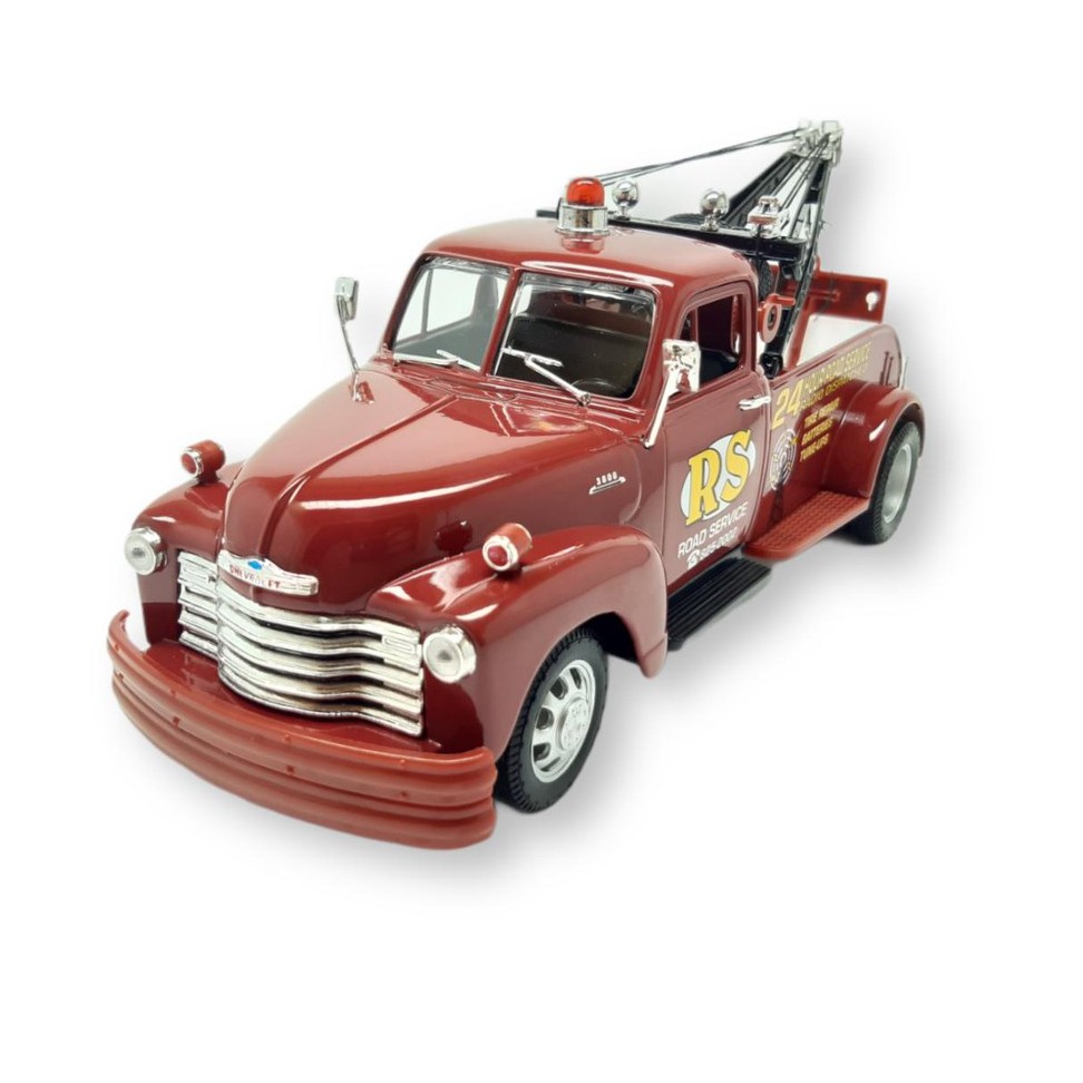 Miniatura Chevrolet Tow Truck 1953 Guincho Escala 1 24 Metal