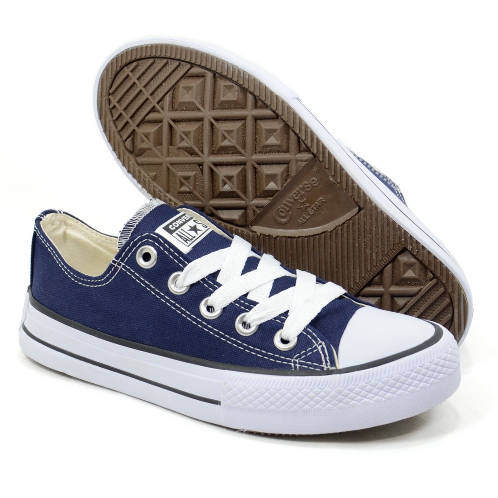 Tenis all star azul marinho best sale cano alto