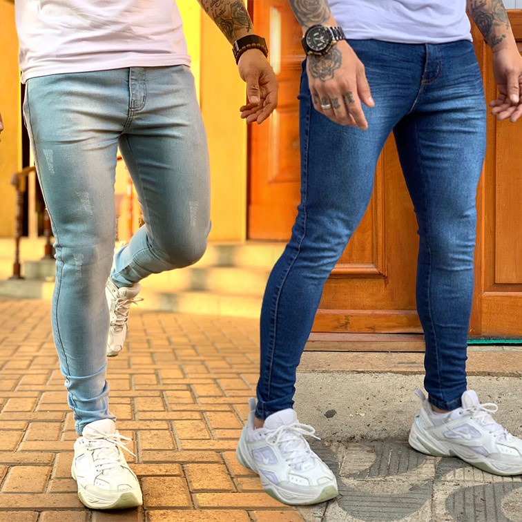 Calça justa best sale para homem