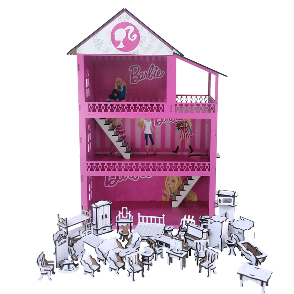 Casa Da Barbie Mdf: comprar mais barato no Submarino