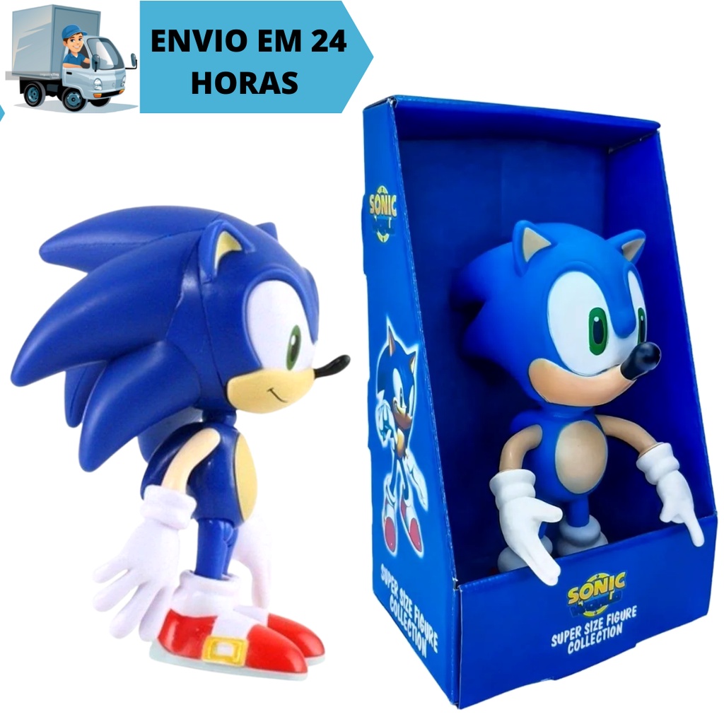 Boneco Sonic Collection Grandes Articulado Super Size - Sonic World |  Shopee Brasil