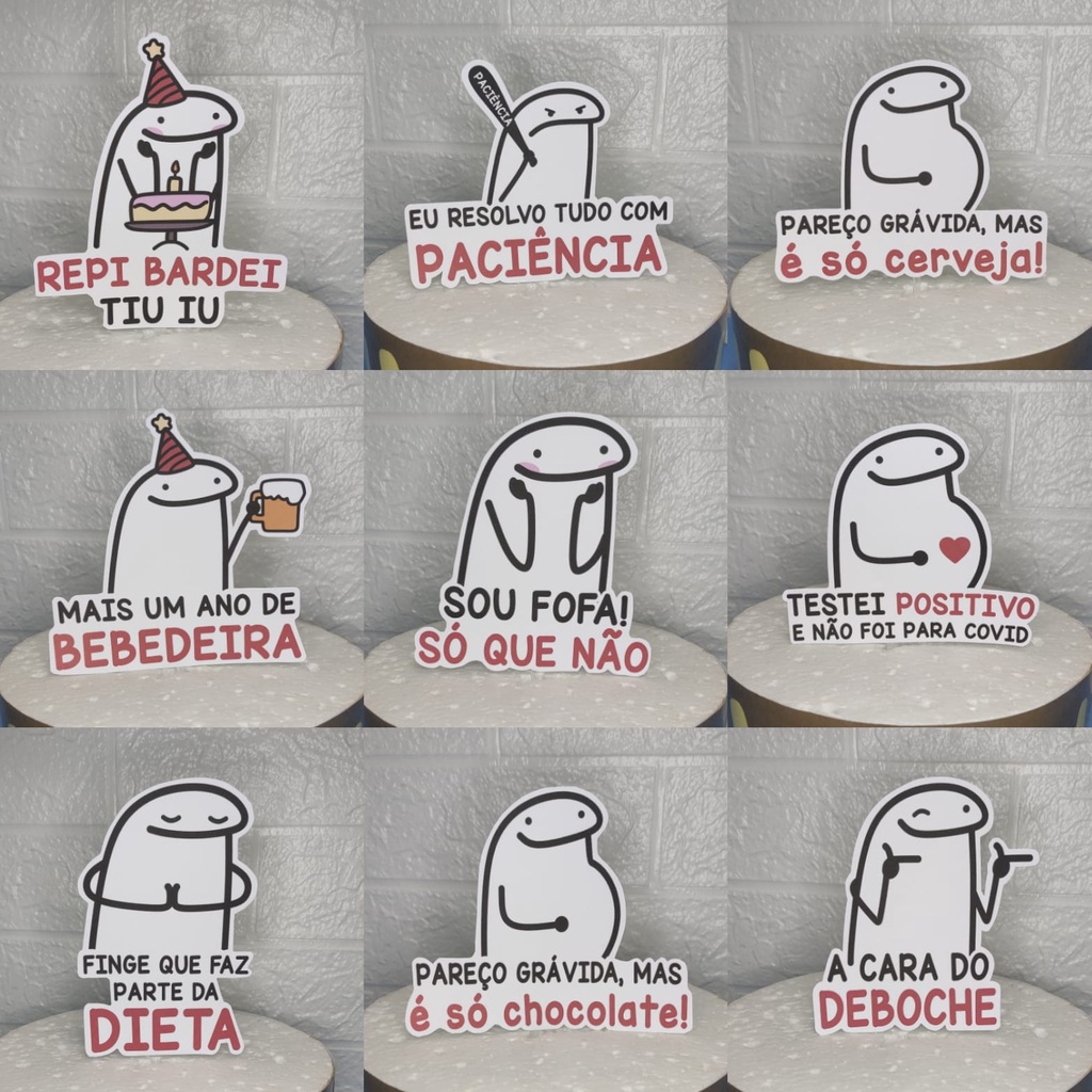 BENTÔ CAKE COM MEME E FRASE!!!  BOLO FLORK MEME (FLORKOFCOWS