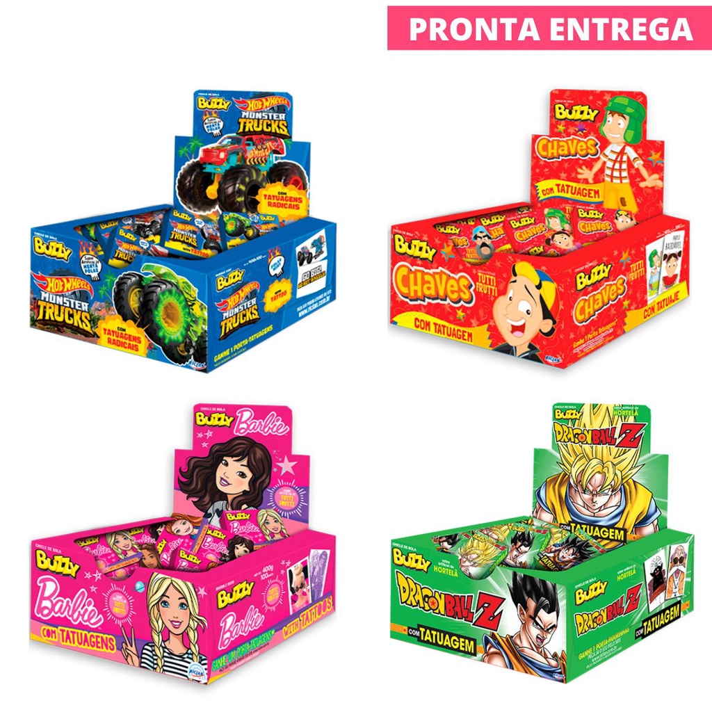 Lote com onze figurinhas de chiclete de personagens da