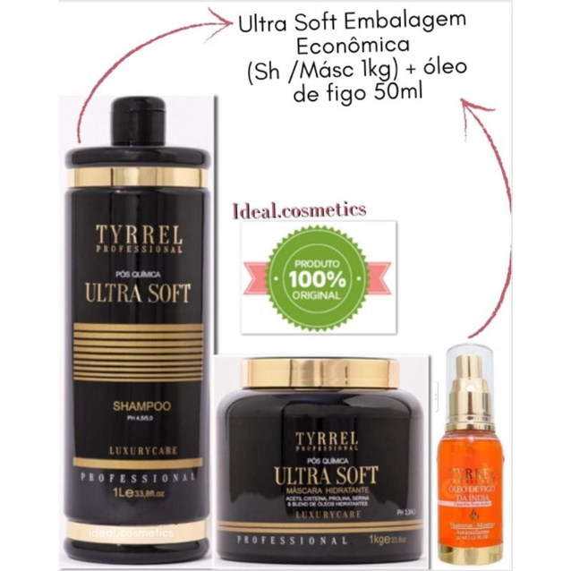 Tyrrel Ultra Soft Kit Manutenção Shampoo + Máscara 250g