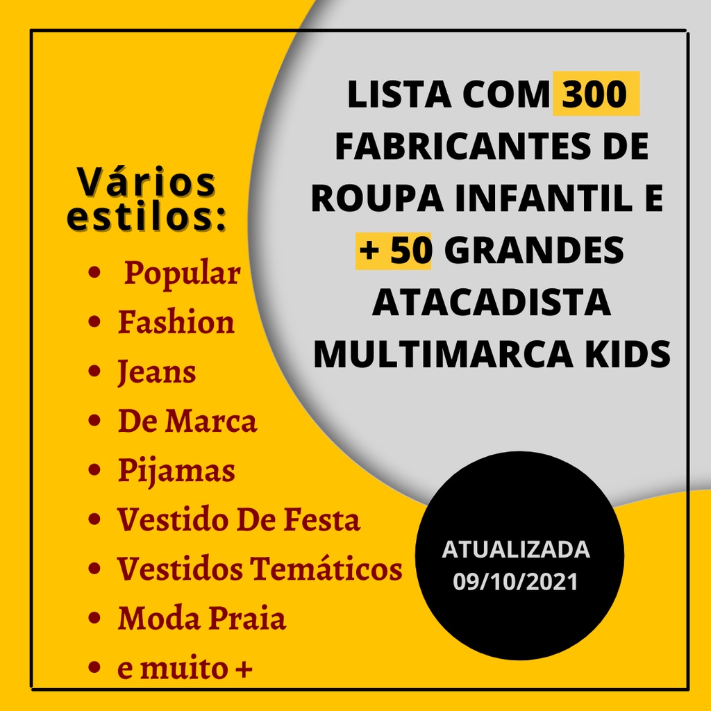 Atacado de best sale roupas infantil online