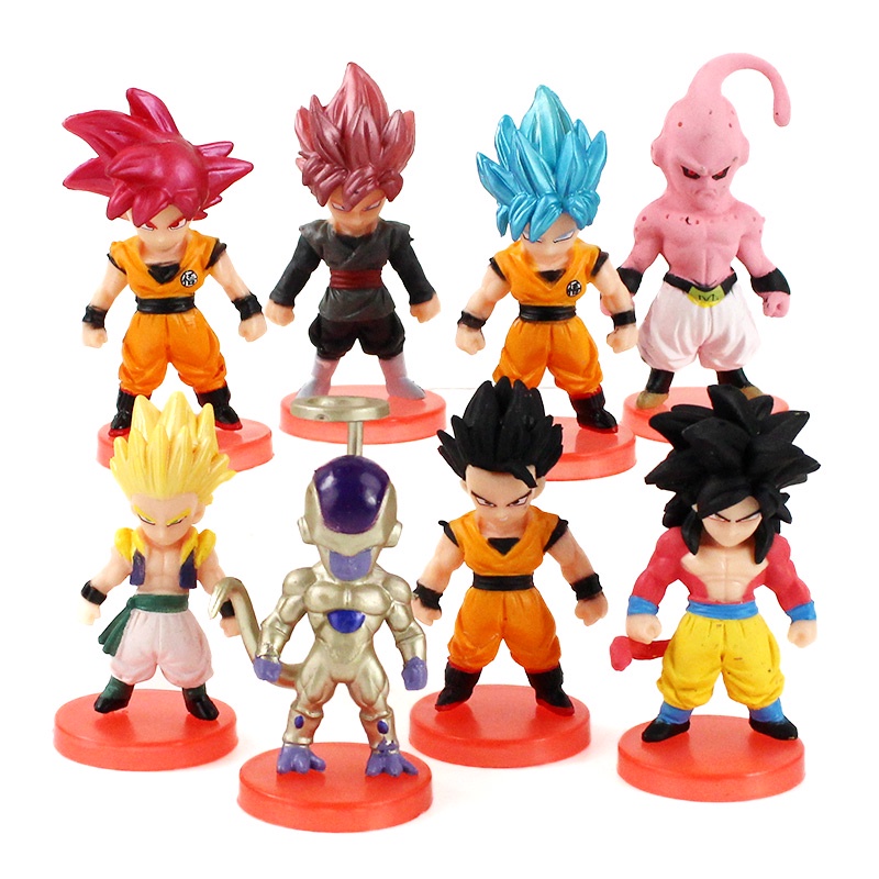 Dragon Ball Z Super Saiyajin Action Figure Cole o 8 Pe as Brinquedo infantil