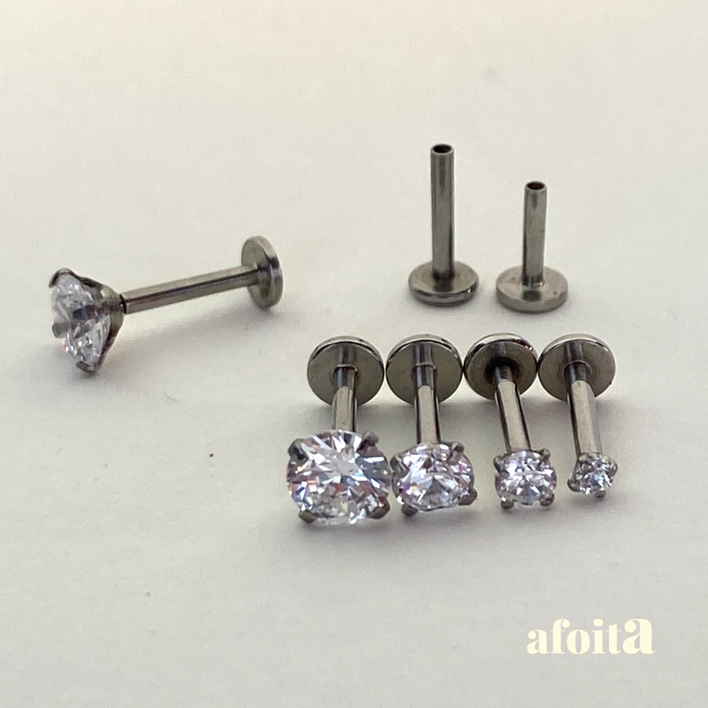 Piercing Ferradura Nariz Haste Fina De 0.8mm Aço Cirúrgico