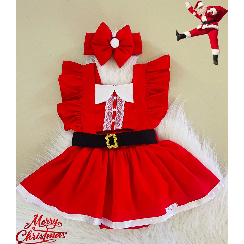 Roupa de natal para sales bebe menina