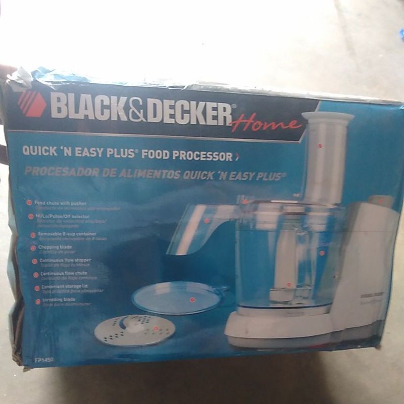 BLACK & DECKER Quick & Easy FP1450 Food Processor Type 1 Choice