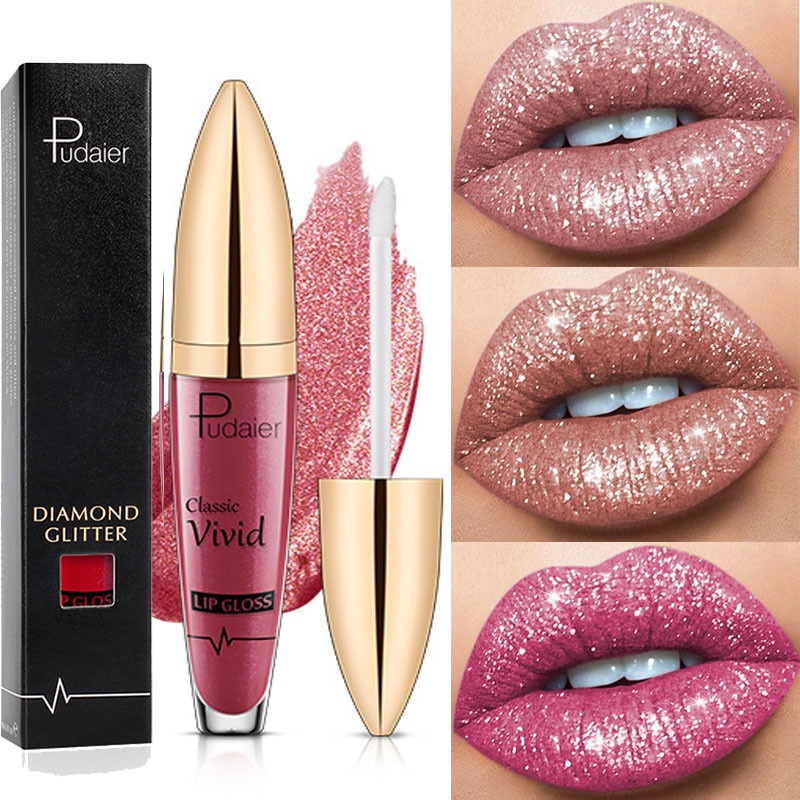 Gloss Labial Diamante Glow 3D Glitter - Pudaier