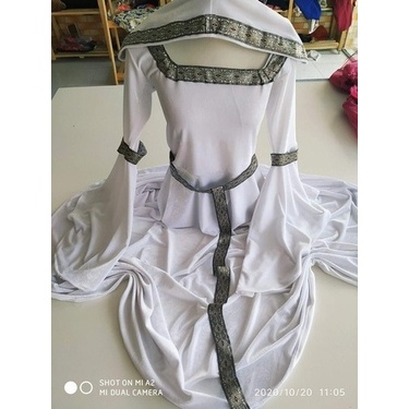 Vestido sales medieval branco