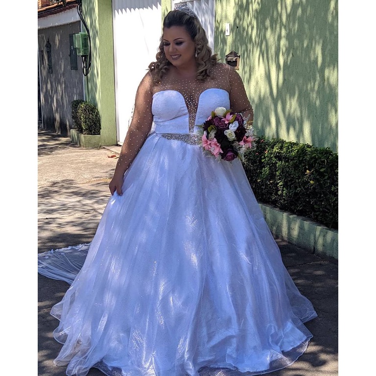 Fotos de vestidos de noiva store para gordas