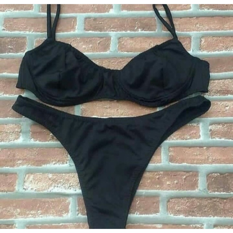 Biquini sem bojo hot sale preto