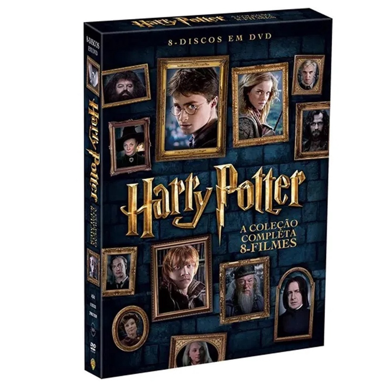 Dvd Harry Potter Coleção Completa 8 Discos Dublado E Legenda