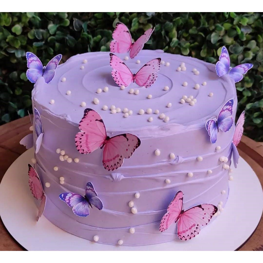 Decoração para bolo de borboleta infantil, decoração acrílica para