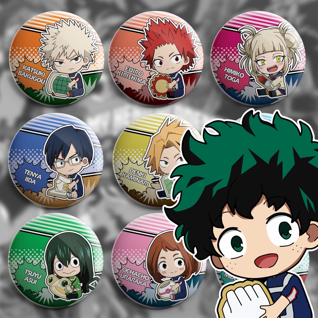 Bottons My Hero Academia ( boku no hero ) - broche alfinete boton bottom  button pin | Shopee Brasil