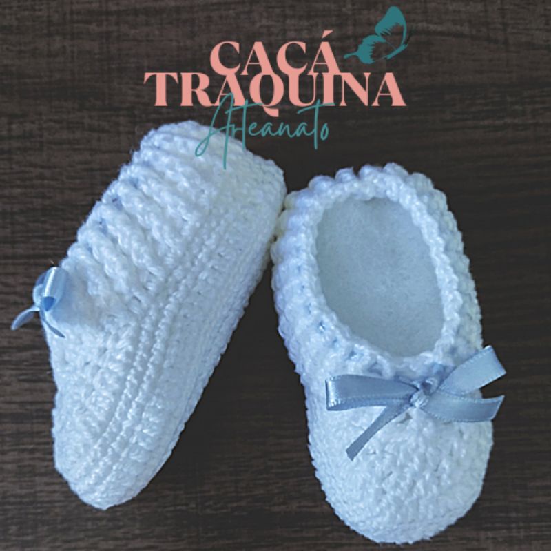 Sapatinho de bebe passo a best sale passo croche