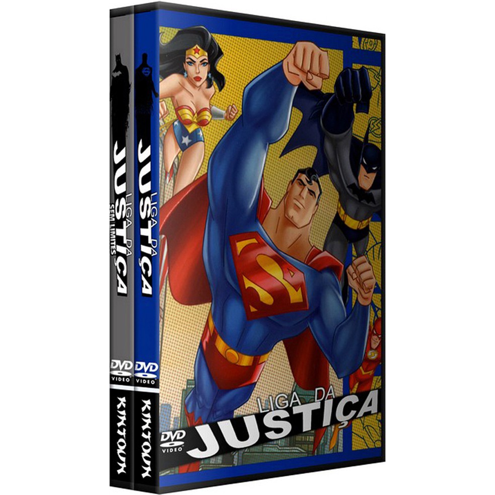 Dvds Liga da Justiça e Liga da Justiça Sem Limites coleção completa |  Shopee Brasil