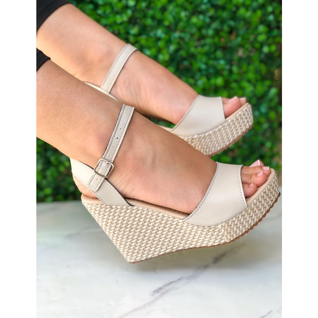 Sandalias anabela hot sale 2020