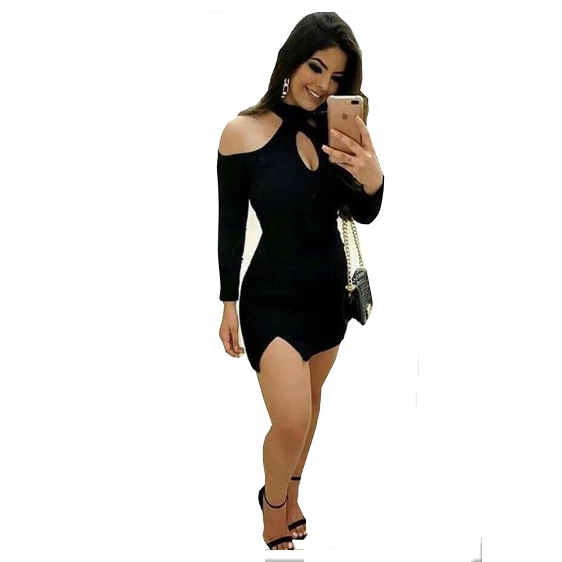 Vestido Curto Colado Festa Balada Blogueira Lançamento | Shopee Brasil