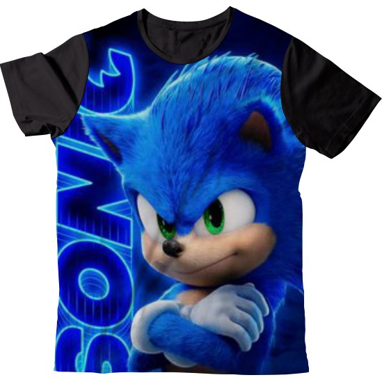 Camiseta Infantil Sonic the Hedgehog