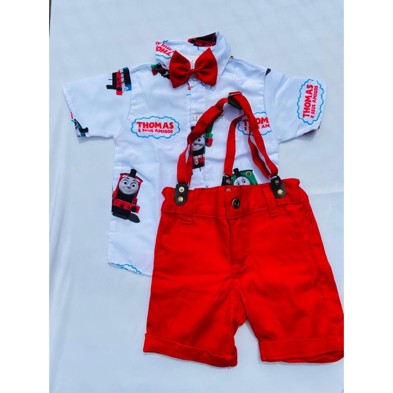 Conjunto de roupa infantil de menino Modelo 2023 kit menino