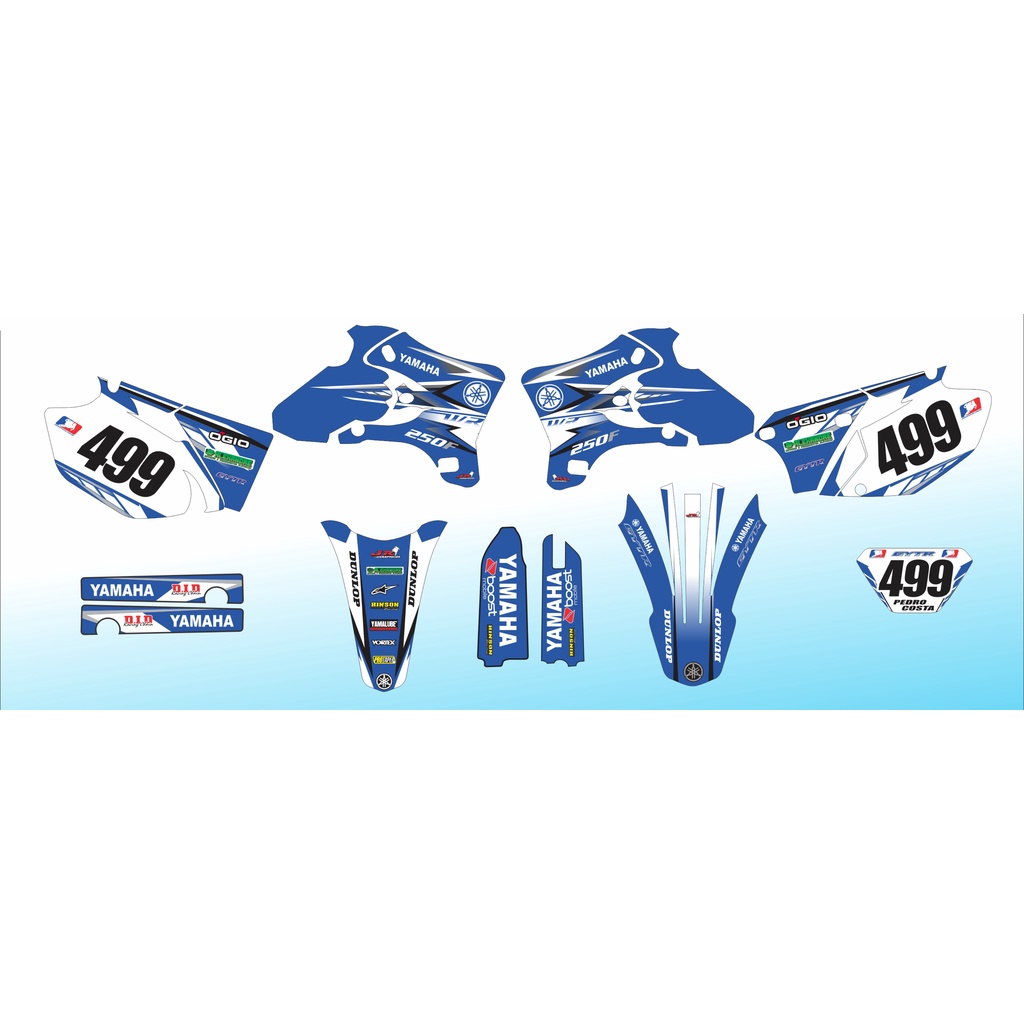 Adesivo Moto Cross Trilha Yamaha Wr 250 450 2009 0,60mm 047