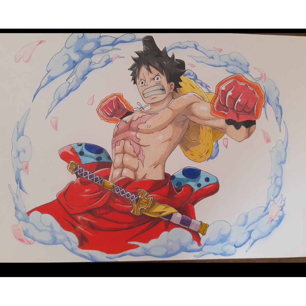 HOW TO DRAW MONKEY D. LUFFY FROM ONE PIECE /// COMO DESENHAR O LUFFY DE ONE  PIECE 