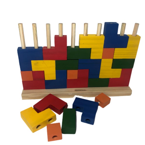 Alfabeto Silábico de Madeira - Gemini - Brinquedos Educativos e Pedagógicos  - Gemini Jogos Criativos