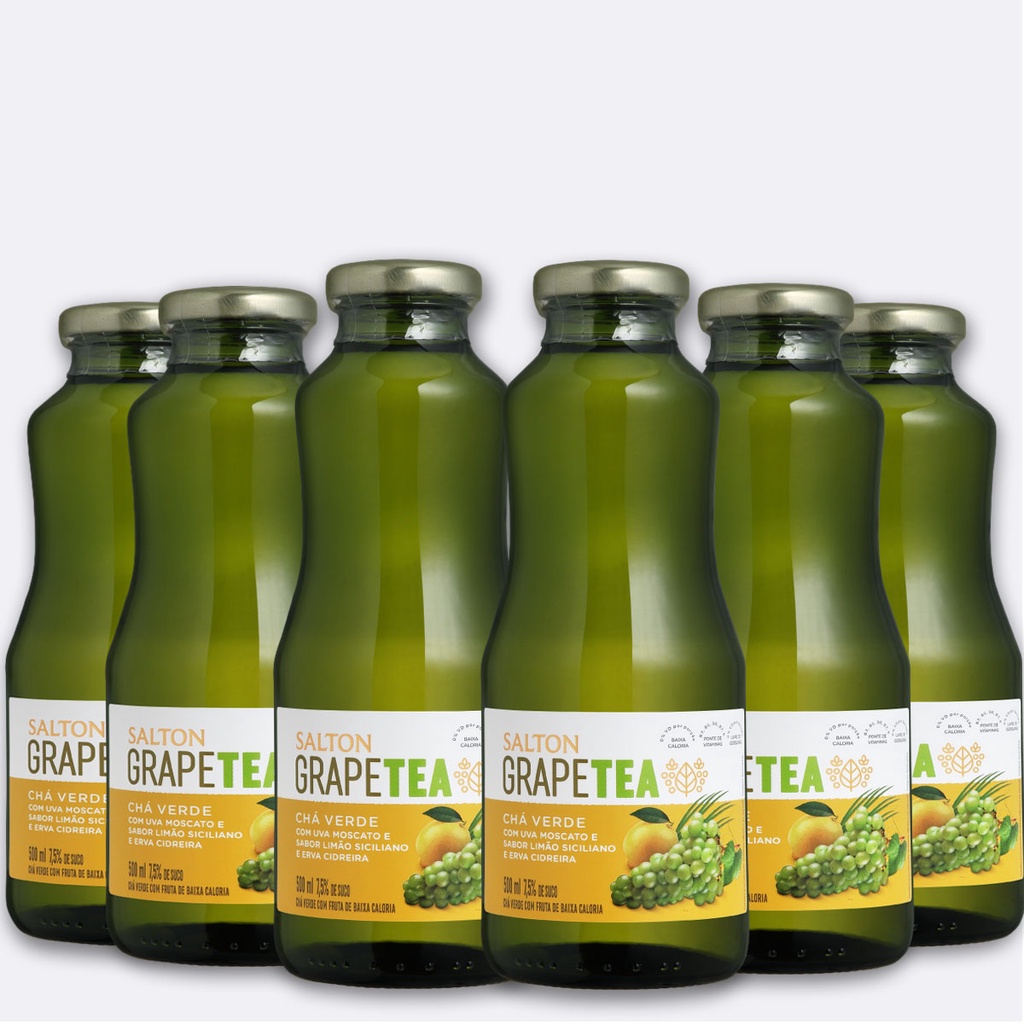 Salton Produto  GRAPE TEA SALTON CHÁ VERDE COM UVA MOSCATO E SABOR LIMÃO  SICILIANO E ERVA CIDREIRA