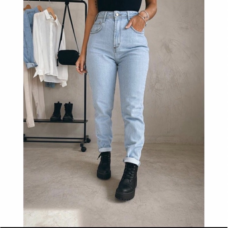 Mom store jeans shopee