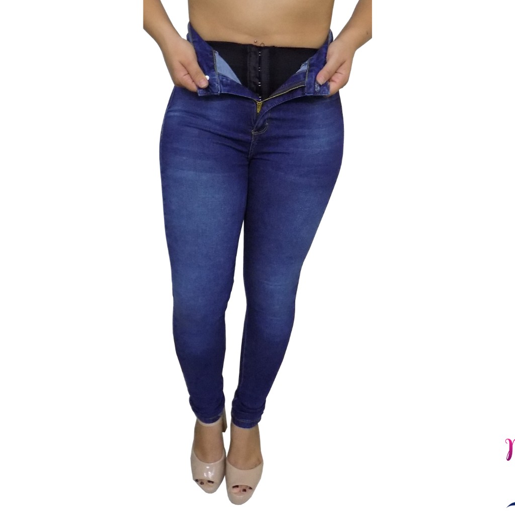 Calça jeans lipo levanta bumbum - R$ 145.00, cor Azul (cintura alta,  skinny) #160625, compre agora
