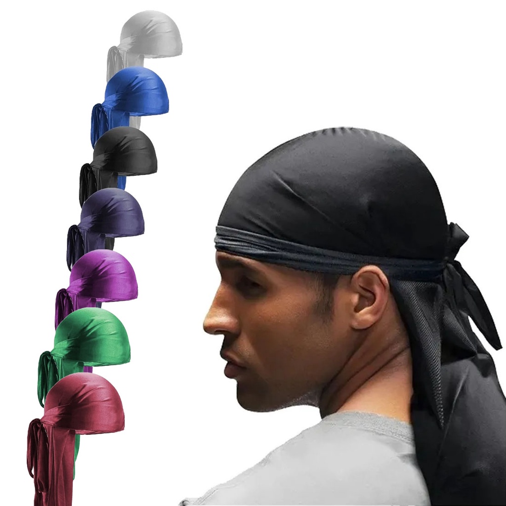 Bandana Durag De Veludo - Touca Para Waves