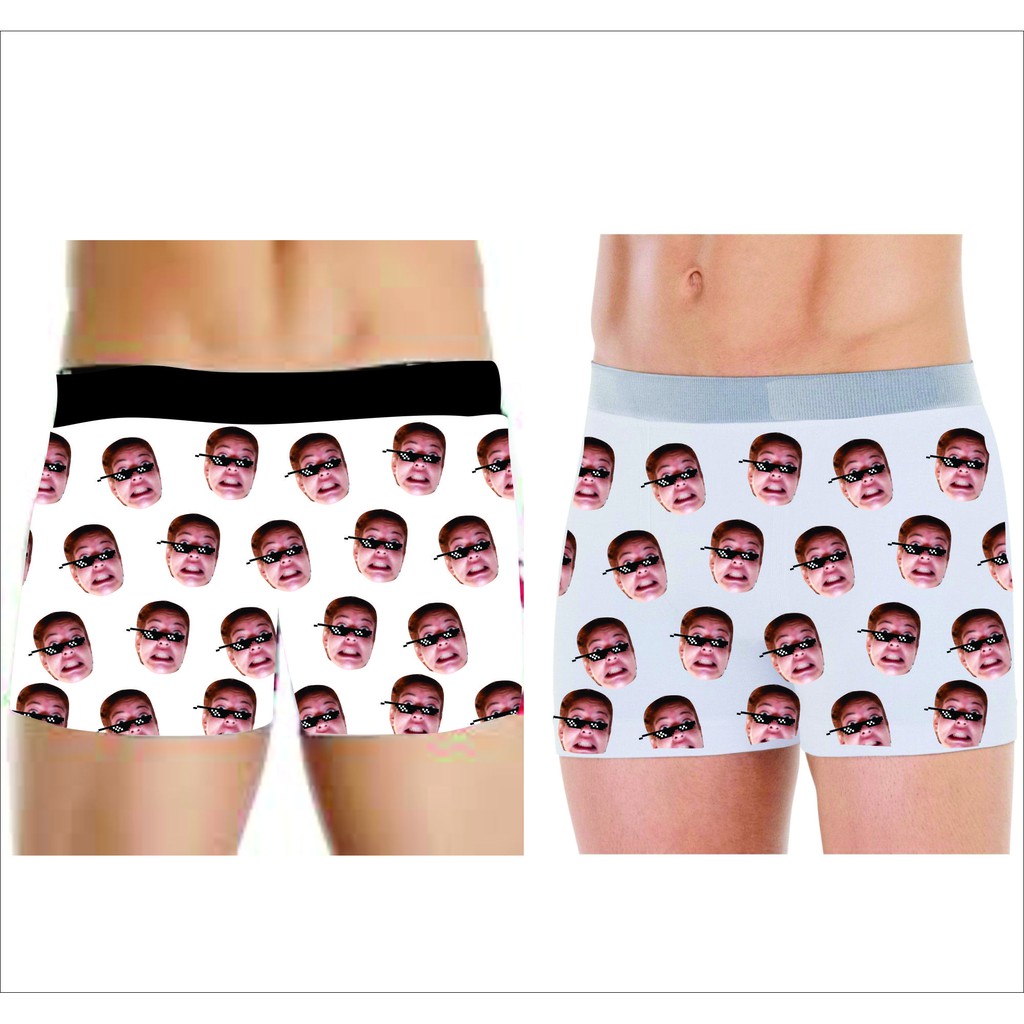 Cueca Boxer Frente E Verso Personalizado | Shopee Brasil