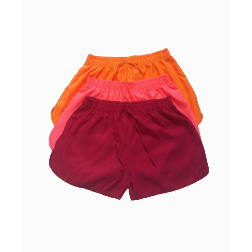 Short Feminino Tactel Para Caminhada, Saída De Praia, Academia