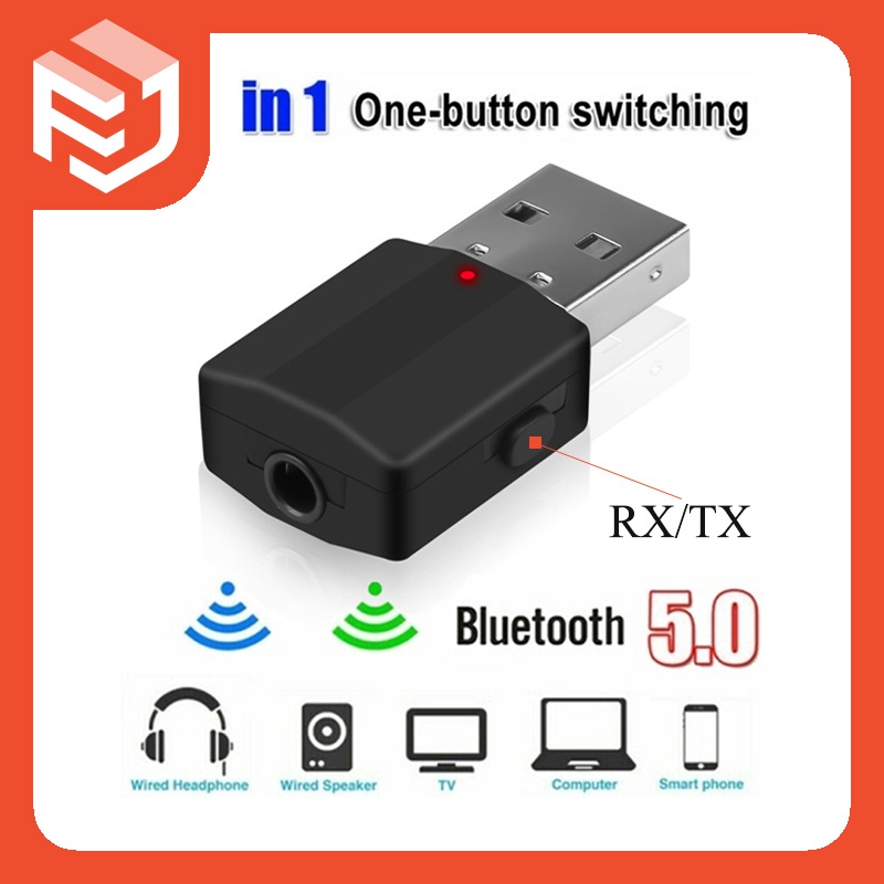 Adaptador Bluetooth 5.0 RX TX Portable 3.5mm TRS Stereo TV PC UGREEN