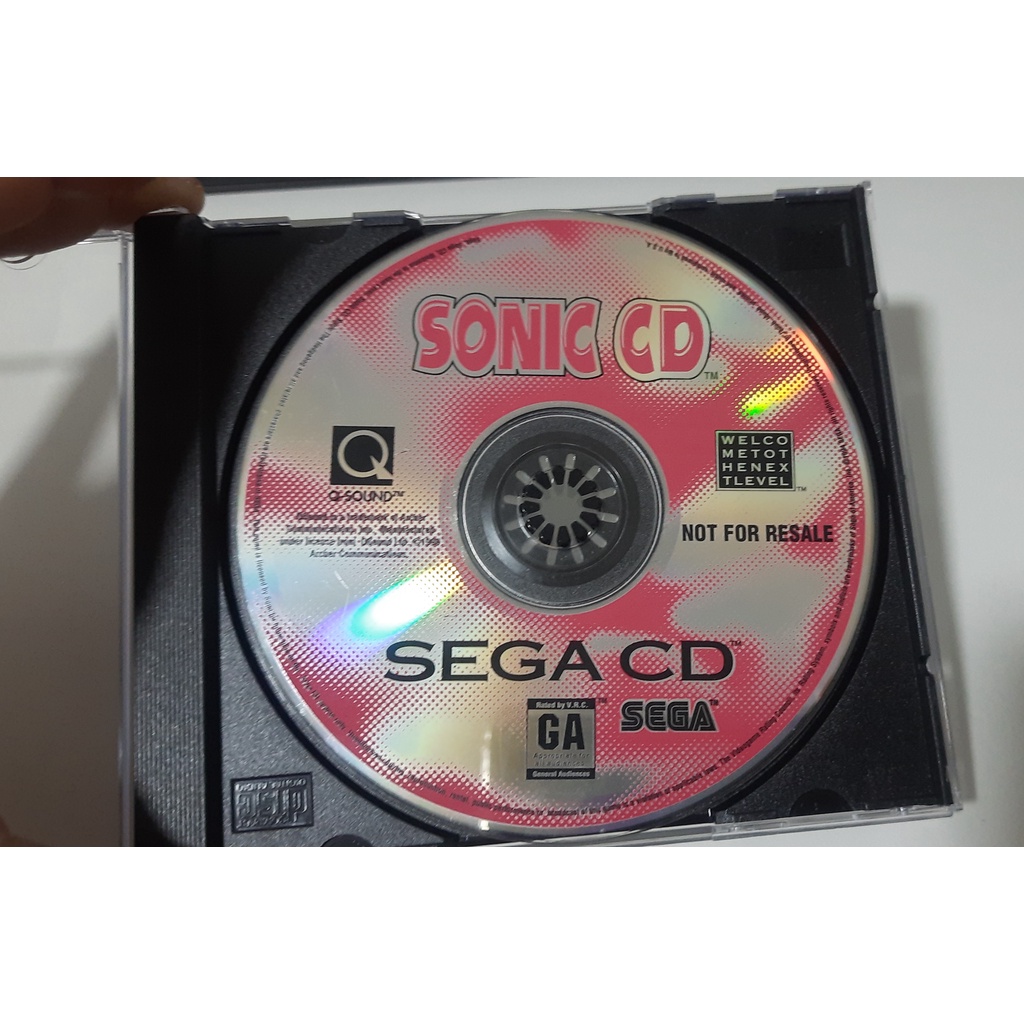 Sonic CD' o primeiro jogo em formato (CD) lançado para o 'Sega CD