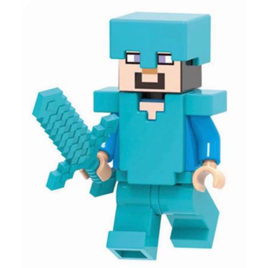 Kit 16 Bonecos Minifigures Blocos De Montar Minecraft Top - Mega Block Toys  - Brinquedos de Montar e Desmontar - Magazine Luiza
