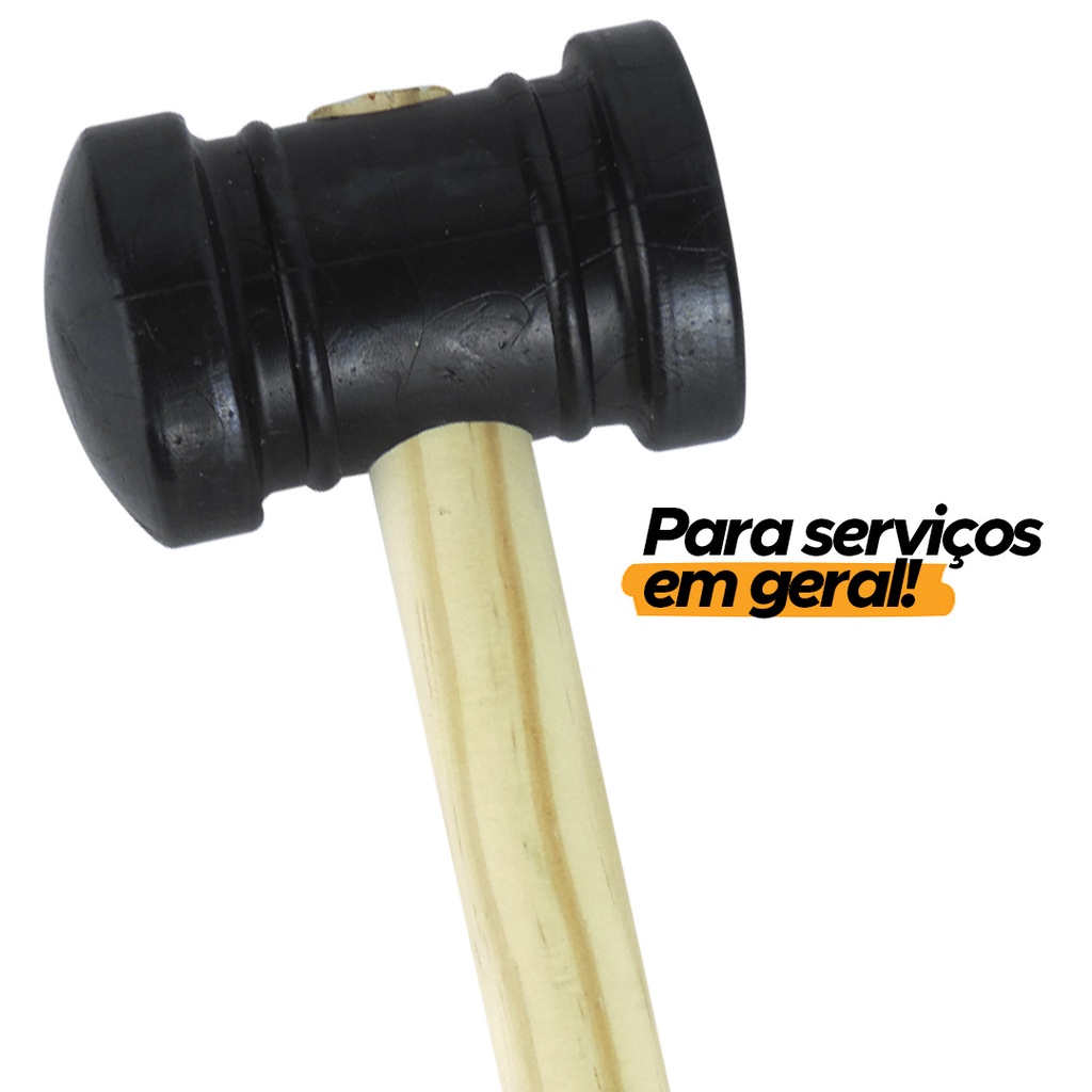 Martelo De Borracha 40, 60 e 80mm Para Cerâmica E Marcenaria | Shopee Brasil