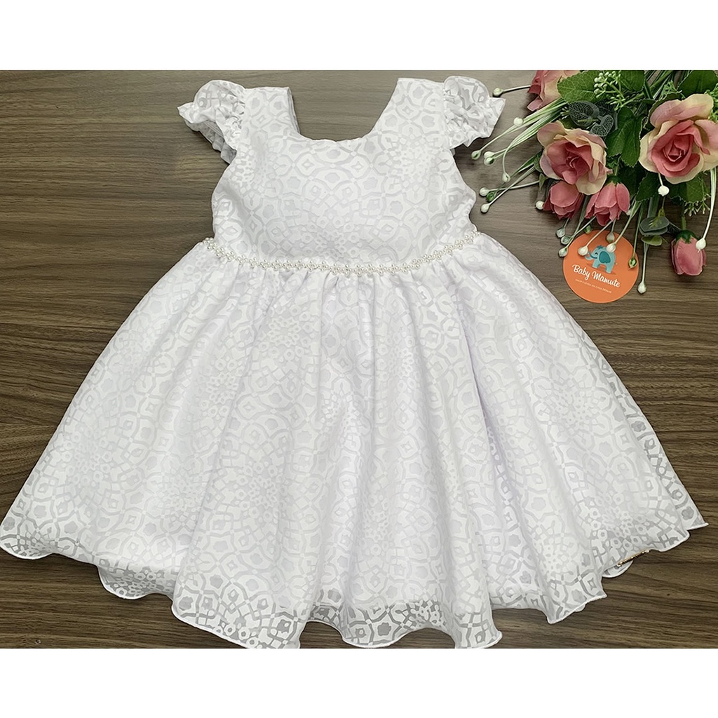 Vestido Branco Bebê Tule Princesa - Baby Mamute - Roupas para bebês e  crianças