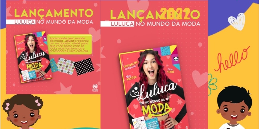 Pack com 50 figurinhas (10 envelopes) Figurinhas Luluca 2023 - PANINI