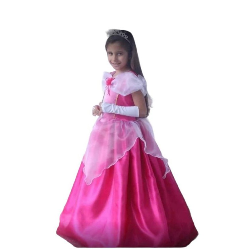 Fantasia Vestido Aurora Bela Adormecida Infantil - Fantasia Kids