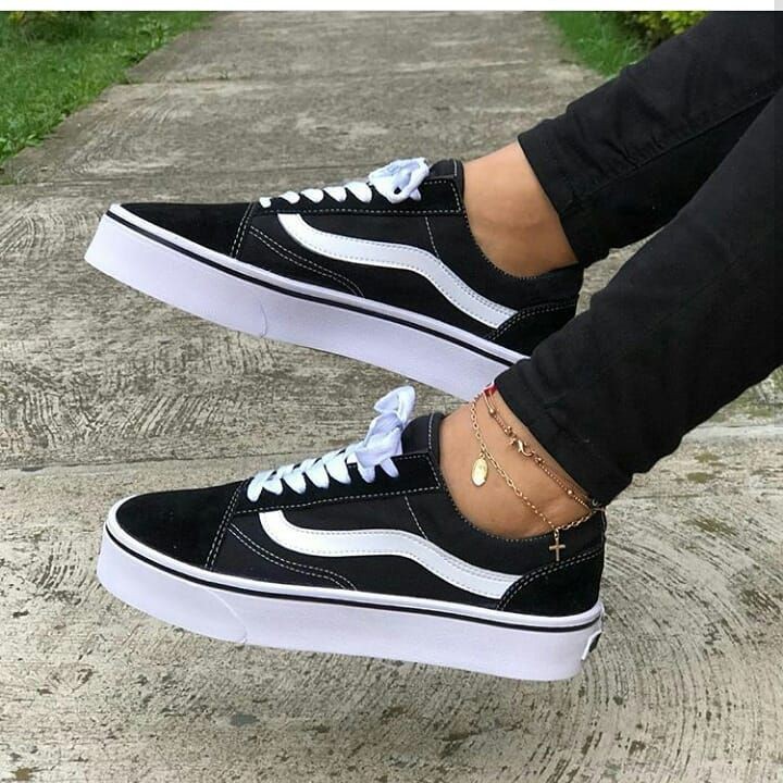 Tênis preto hot sale vans feminino