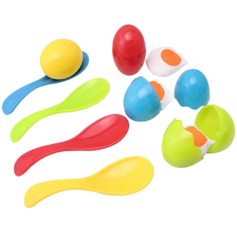 Jogo de corrida de ovo e colher, brinquedo educativo leve, para alunos para  crianças
