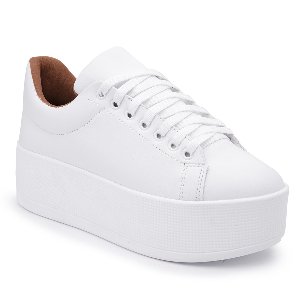 Tenis plataforma 2024 feminino branco