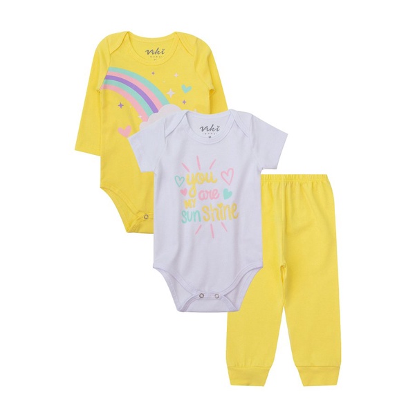 Conjunto Bebê Menino Body e Saruel Dino Azul/Mescla Livy Malhas