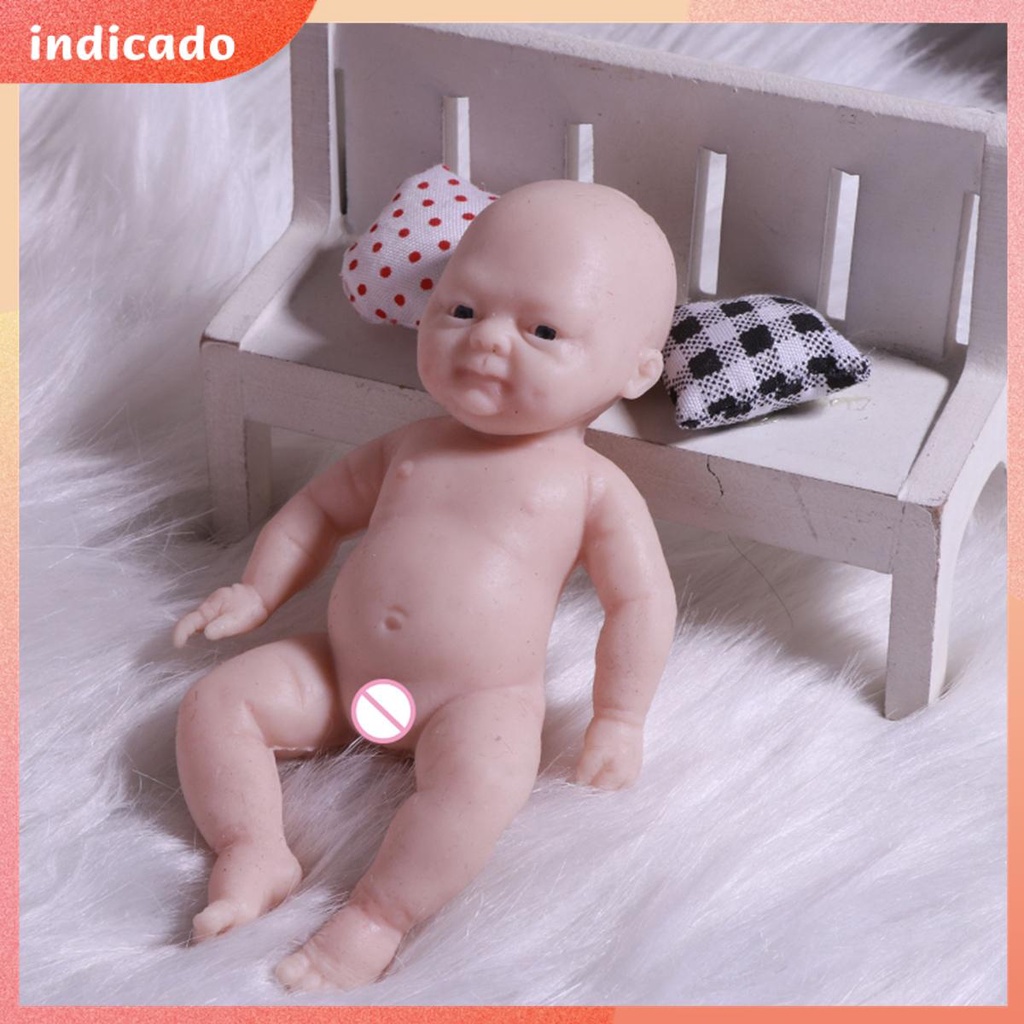 Reborn Mini Bonecas De Silicone Renascidas De 4,33 Polegadas Bebê  Recém-Nascidos Realistas Descompletadas Para Criançasshopsbc4577