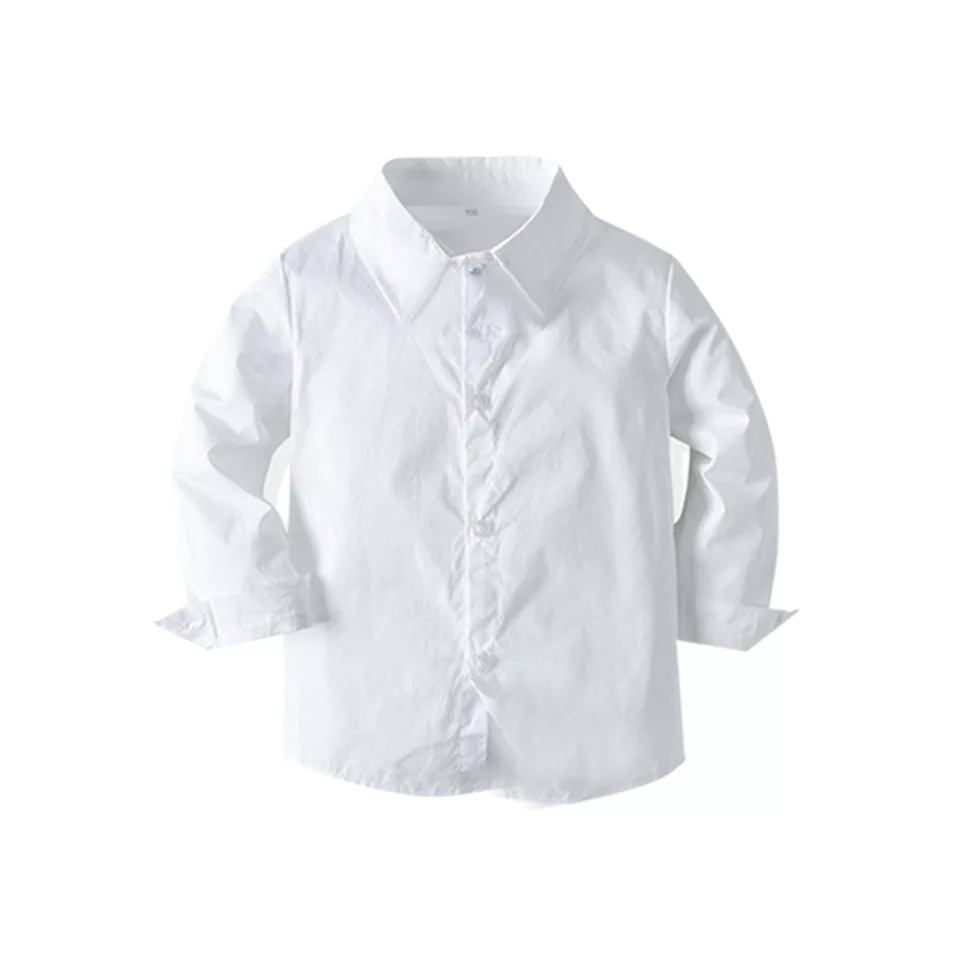 Camisa social hot sale branca infantil