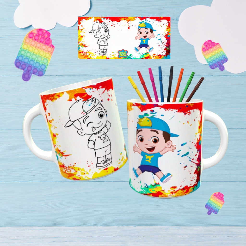 Caneca Personalizada Barbie Para Colorir